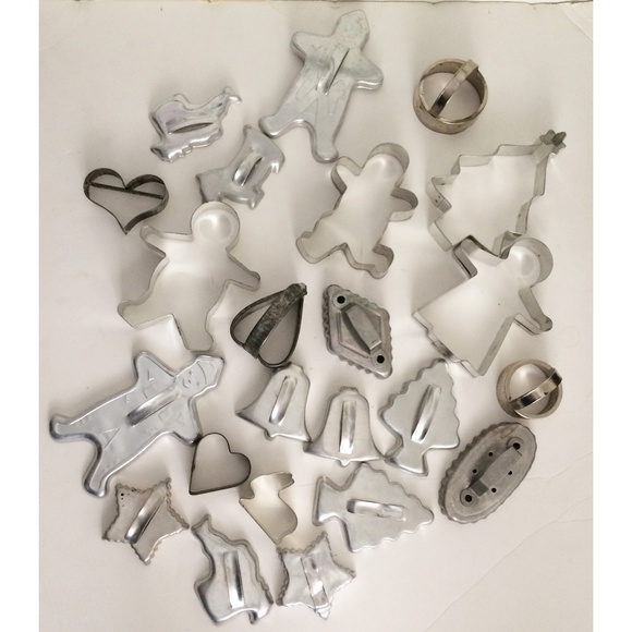 23 Metal Cookie Cutters 6" by 4" biggest - Picture 1 of 8